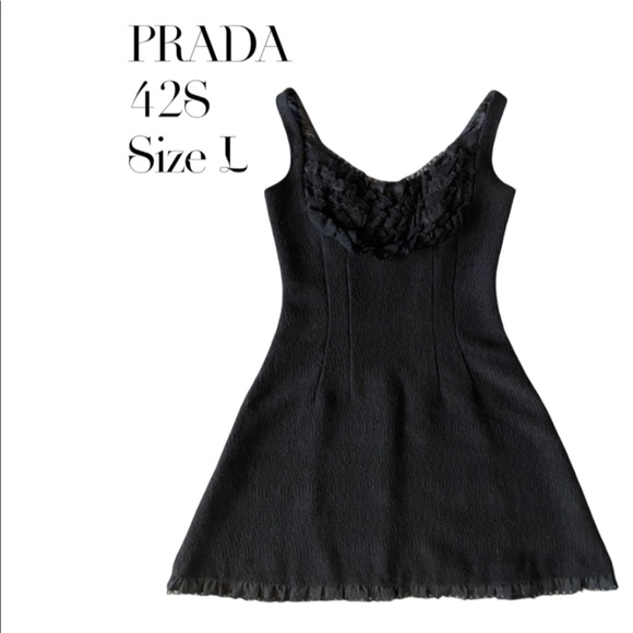 PRADA 90s vintage black dress - Picture 1 of 4